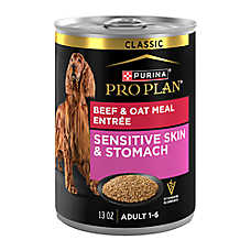 Purina Pro Plan Sensitive Skin & Stomach Adult Wet Dog Food - Beef & Oat Meal, 13 oz