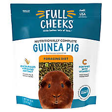 Full Cheeks&trade; Foraging Guinea Pig Food with Timothy Hay, Fruits, Vegetables & Vitamin C - 4-8lb