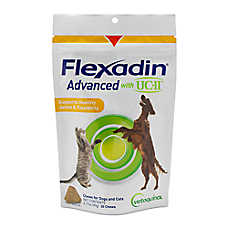 Vetoquinol Dog & Cat Flexadin Advanced with UCII Collagen Hip & Joint Supplement, Soft Chews, 30 Ct