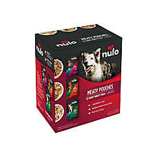 Nulo Meaty Pouches Adult Wet Dog Food Variety Pack - Beef, Chicken & Green Beans, Chicken & Duck