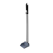 Top Paw? 2-Piece Spade & Scoop Set Poop Scooper, Long Handle, Rust Resistant, Blue/Gray