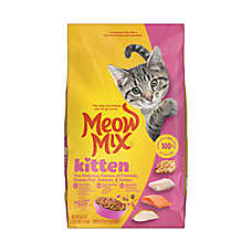 Meow Mix? Kitten Li'l Nibbles? Dry Cat Food - Chicken,Turkey,Salmon,Ocean Fish
