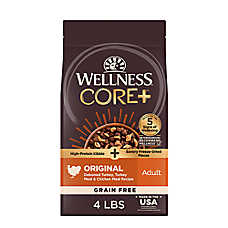 Wellness? CORE+ Kibble + Freeze-Dried Pieces Adult Dry Dog Food - Grain Free, Turkey