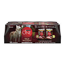 Purina ONE? True Instinct Adult Wet Dog Food - High-Protein, Natural, 11.65 lb., Variety Pack