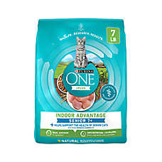 Purina ONE +Plus Indoor Advantage Senior Dry Cat Food - Natural, Chicken