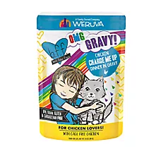 Weruva B.F.F. OMG Gravy! For Chicken Lovers Wet Cat Food - Minced in Gravy, 2.8 OZ Pouch