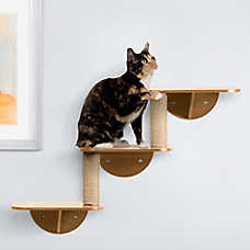 Whisker City? Triple Level Wall Mounted Cat Perch