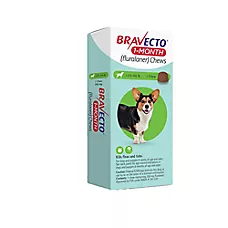 Bravecto Chew for Dogs, 22-44 lbs (Green), 1 Chew (1-mo. supply), Flea & Tick Protection