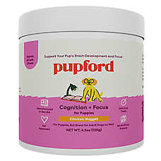 Pupford Cognition & Focus Puppy Soft Chew Supplement with DHA, Chicken Nugget Flavor, 4.2 oz