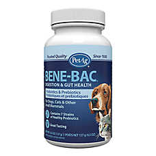 PetAg Dog & Cat Bene-Bac Powder Supplement, Digestion & Gut Health, Probiotics & Prebiotics, 4.5 oz