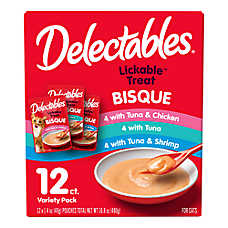 Hartz Delectables? Lickable&trade; Cat Treat - Bisque Variety Pack
