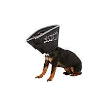 All Four Paws Dog Comfy Cone E-Collar, Soft Recovery Dog Collar, Black, Multiple Sizes