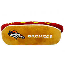 Pets First Denver Broncos Plush Hot Dog Dog Toy