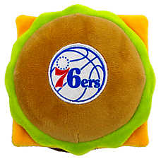 Pets First 76ers Plush Hamburger Dog Toy