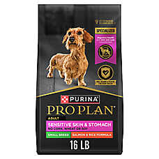Purina Pro Plan Sensitive Skin and Stomach Dry Dog Food Small Breed, Adult Salmon & Rice Formula