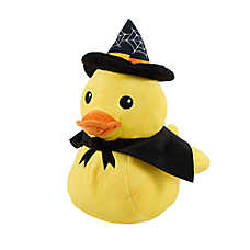 Thrills & Chills&trade; Halloween Plush Duck Witch Dog Toy