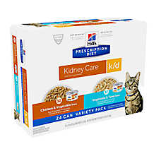 Hill's Prescription Diet k/d Kidney Care Variety Pack All Life Stages Wet Cat Food - 24 Count