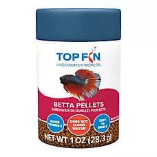 Top Fin® Betta Pellets Fish Food - Betta Fish Food - 1 oz