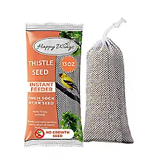 Happy Wings Nyjer Seed Wild Bird Food Prefilled Sock for Finches