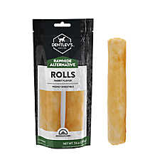 Dentley's? Rawhide-Free 7" Retriever Rolls Dog Chew - Rabbit, 2 Count