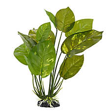 Top Fin? Artificial Large Leaf Aquarium Plant - Fish Tank Plant Decor - XXL