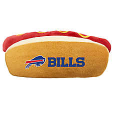 Pets First Buffalo Bills Plush Hot Dog Dog Toy