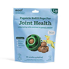 WOOF Dog Hip & Joint Health Pupsicle Pops Refill - Sizes Small, Large and XL - 10, 7 or 5 Count