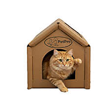 PetPro Cozy Cardboard Cat House