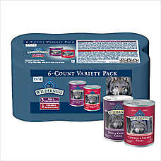Blue Buffalo Wilderness Variety Pack Adult Wet Dog Food - Beef & Chicken, Chicken & Salmon
