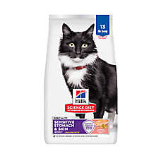 Hill's? Science Diet? Sensitive Stomach & Skin Adult Dry Cat Food - Grain Free, Salmon