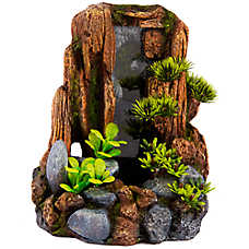Top Fin? Mountain Cliff Bubbler Aquarium Ornament - Fish Tank Decor, Aeration Decor - Medium