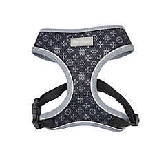 Hip Doggie Ultra Comfort Reflective Harness Vest, Dark Grey