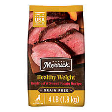 Merrick? Grain Free? Healthy Weight Adult Dry Dog Food - Natural, Real Beef & Sweet Potato