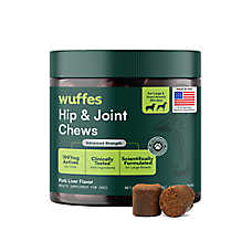 Wuffes Dog Advanced Hip & Joint Support Chews, For Large & Giant Breeds, Pork Liver Flavor, 25 Count