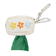 Top Paw? Poop Bag Dispenser - White Daisy
