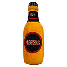 Pets First San Francisco 49ers Plush Bottle Dog Toy