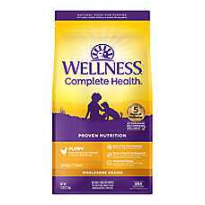 Wellness Complete Health Puppy Dry Dog Food - Chicken, Oatmeal & Salmon Meal