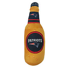 Pets First New England Patriots Plush Bottle Dog Toy