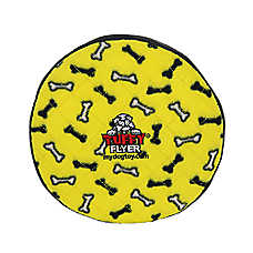 TUFFY? Ultimate Flyer Yellow Bone Dog Toy