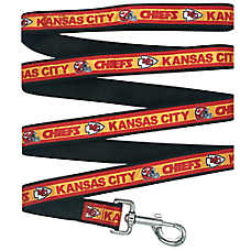 Pets First Kansas City Chiefs Satin Pet Leash