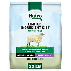 Nutro Limited Ingredient Diet Small Bites Adult Dry Dog Food - Grain Free, Lamb & Sweet Potato