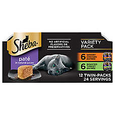 Sheba? Perfect Portions Adult Wet Cat Food - Pate, Variety Pack, 12 CT, 31.7 OZ