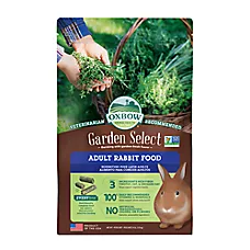 Oxbow Garden Select Rabbit Food Pellets - Non-GMO Ingredients - High Fiber - 4-8 Lbs
