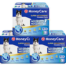 Honey Care Super Absorbant Speed Dry Dog Training Pads W/ Built-In Attractant, X-Large- 75 Ct