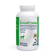 Dechra Dog Eicosa3FF SnipCaps, Skin Health Support  with Omega 3 - Small, Large, 60 ct, 120 ct