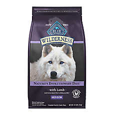 Blue Buffalo Wilderness High Protein, Lamb Senior Dry Dog Food, Chicken-Free