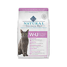 Blue Buffalo? Blue Natural Veterinary Diet&trade; W+U Weight Management Adult Cat Dry Food - Chicken