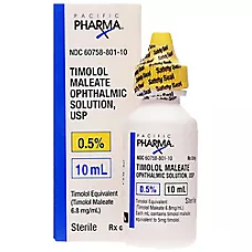 Timolol Maleate Ophthalmic Solution 0.5%, 10 mL