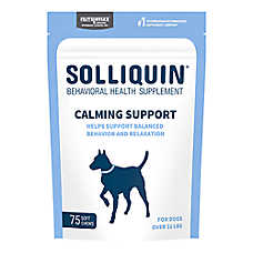 Nutramax Solliquin Large Dog Calming Support Supplement for Relaxation, Natural Flavor, 75 CT