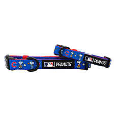Sassy Woof MLB&trade; x Peanuts&trade; Chicago Cubs Dog Collar